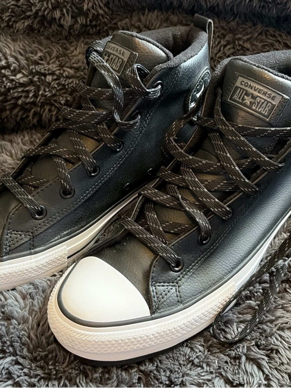 Converse Black and White High-Top Men’s Sneakers